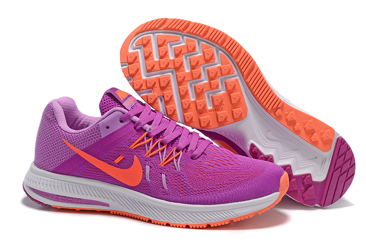 Women Nike Zoom Winflo 2 Purple Orange Shoes - Click Image to Close